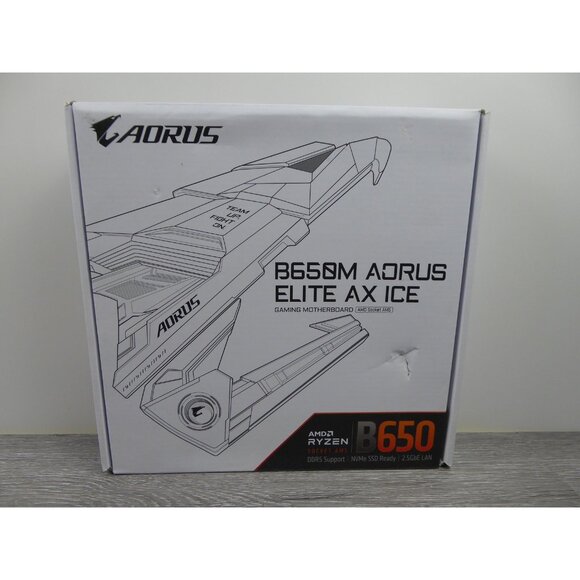 Gigabyte AORUS B650M AORUS ELITE AX ICE Motherboard AM5 DDR5 WiFi 6E mATX 2.5GbE - Picture 3 of 5